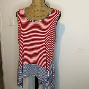 Dressbarn  patriotic tank top size xl